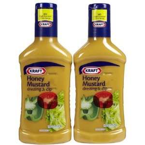  Kraft Dressing, Honey Mustard, 16 oz, 2 ct (Quantity of 3 
