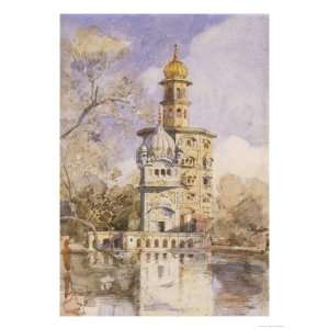 The Akalis Tower at Amritsar, India Giclee Poster Print  