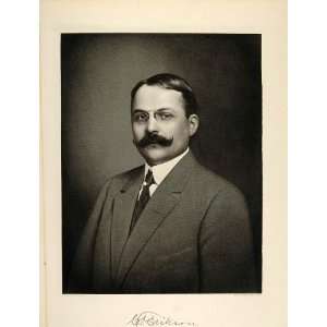  1915 Engraving Charles F. Erikson Illinois Businessman 