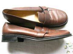 WOMENs AEROSOLE  CLEAN MACHINE BROWN LEATHER LOAFERS DRESS SHOES 