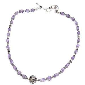  Amulet Chain Necklace Amethyst Gemstone 18 inches 