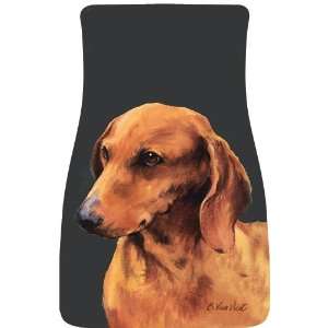  Dachshund Car Mats (a pair) by Barbara Van Vliet 