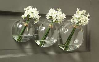   Hanging Glass Wall Vases Candle Holders Wedding Holiday Decor  