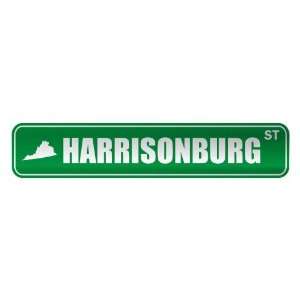   HARRISONBURG ST  STREET SIGN USA CITY VIRGINIA