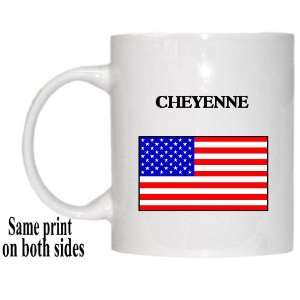  US Flag   Cheyenne, Wyoming (WY) Mug 