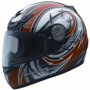  Scorpion EXO 400 Sting Orange Large Full Face Helmet 