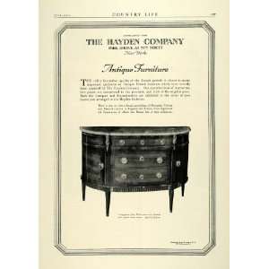 1922 Ad Hayden Co Antique Furniture Louis XVI Commode 