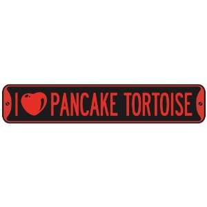   I LOVE PANCAKE TORTOISE  STREET SIGN
