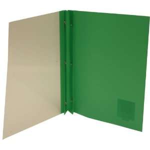  Green with Clear 9x12 Cover Report Covers with Clips for 3 