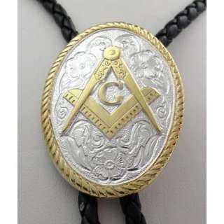  Sterling Silver/gold Plated Masonic Bolo Tie Clothing