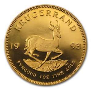  1993 1 oz Proof Gold South African Krugerrand Everything 