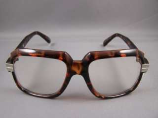   Tortoise frame Clear lens Run DMC rapper old school sun glasses  