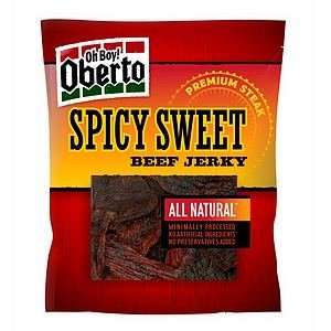 Oh Boy Oberto All Natural Beef Jerky, Spicy Sweet, 3.25 oz