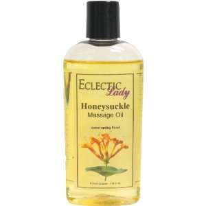  Honeysuckle Massage Oil, 4 oz Beauty