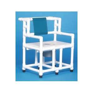  IPU BCC661 P Bariatric Commode Chair with O Casters 