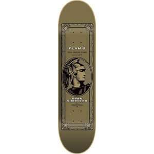  Plan B Sheckler Centurion Gold Skateboard Deck   7.75 