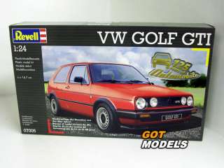 VW GOLF GTI MK2   1/24 SCALE PLASTIC SELF BUILD MODEL CAR KIT  
