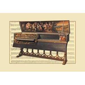    Vintage Art Double Spinet or Virginal   16530 8