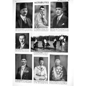  1930 ABD EL FATTAH PASHA AHMED BEY RUSSELL ZULFICAR 