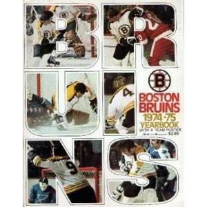  1974 75 Boston Bruins Yearbook Orr Esposito Bucyk   NHL 