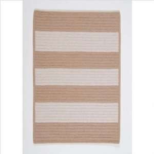  Reflections Wide Stripe Oatmeal Braided Rug Size 12 x 15 