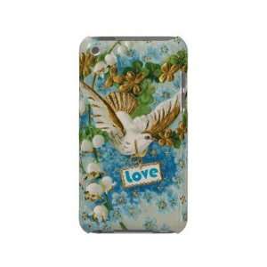  Vintage Love dove blue white flowers Case mate Ipod Touch 