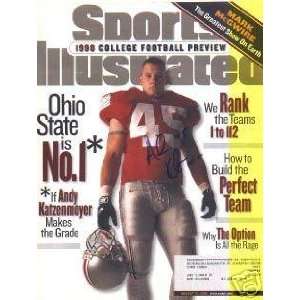 Andy Katzenmoyer Autographed Sports Illustrated Magazine (Ohio State)