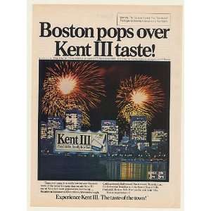   Kent III Cigarette Taste Fireworks Print Ad (52229)