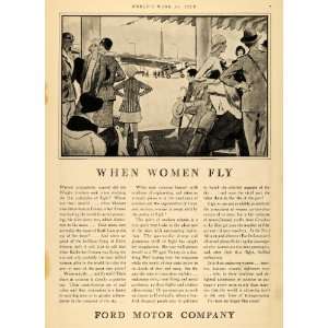   Ad Ford Motor Co. Vintage Automobile Deco Fashion   Original Print Ad