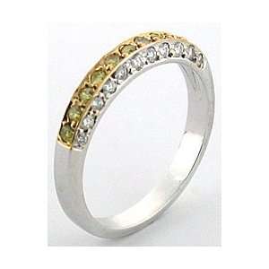  Mastini Angela Yellow and White Diamond Ring, 6.75 