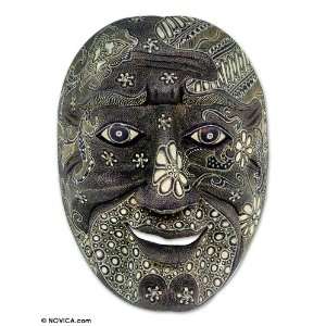  Wood batik mask, Smile