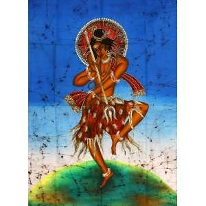  Dancing Shiva   Batik Painting On Cotton