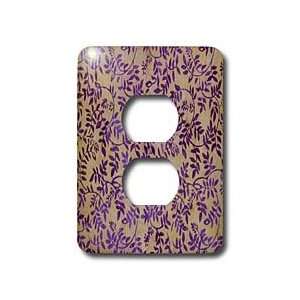 Lee Hiller Designs Batik Print   Violet Vines Batik   Light Switch 
