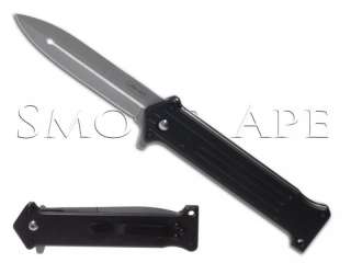 Joker Spring Assist Folding Pocket Knife   Silver Blade w/ Black 