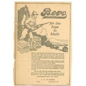  1910 Anheuser Bush Bevo Advert A D Huesing Rock Island 