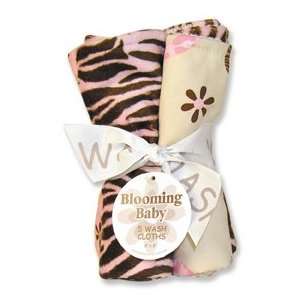  Blooming Bouquet Wash Cloth  5 Pack Set Sweet Safari Open 