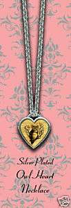 HANNAH AITCHISON Classic Hardware Owl Heart Necklace  