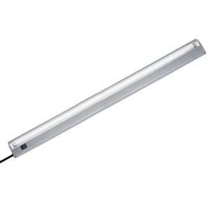  34.5 Plug In 21W Fluorescent Slim Cabinet Light, Nickel 