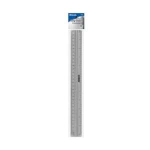  Bazic 12 (30Cm) Aluminum Ruler W/ Handle Grip(Pack Of 144 