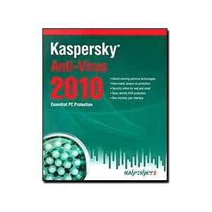  Kaspersky Lab Kaspersky AntiVirus 2010 (3 Users) Virus 