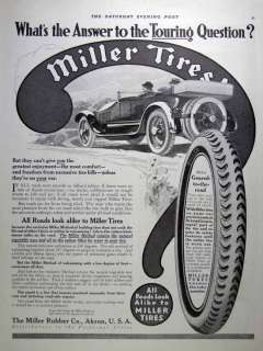 This is an original print advertising for Miller Rubber Co. Akron OH.