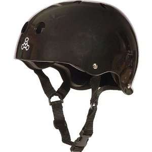  Triple 8 Helmet Brainsaver Standard Black Gloss Sports 