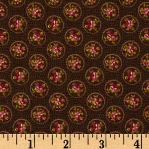  44 Wide Annekes Collection Circles Chocolate Fabric By 