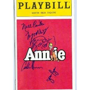  Annie autographed Broadway Playbill by Nell Carter & Cast 