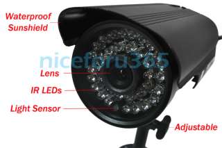   Color CCTV IR Day/Night Vision Digital CMOS Video Camera Black  
