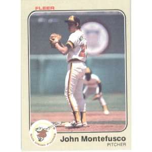  1983 Fleer # 367 John Montefusco San Diego Padres Baseball 