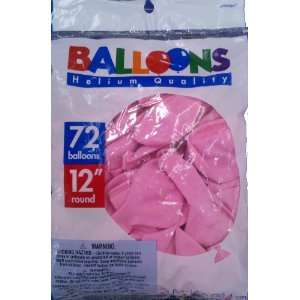  72 Count 12 Pink Helium Quality Balloons