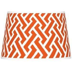  Red Brick Weave Giclee Tapered Lamp Shade 13x16x10.5 