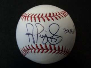 Albert Pujols autograph 3x MVP signed MLB baseball GAI LOA Angels 