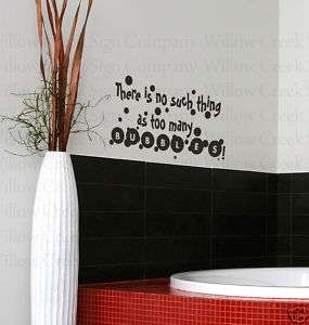 Bathroom Vinyl Wall Lettering Words Decal Graphic Art  